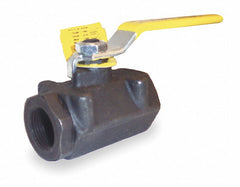 Apollo Ball Valve, Carbon Steel, Inline, 2-Piece, Pipe Size 3/4 in, Connection Type FNPT x FNPT - 73A10401A
