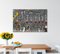 Abstract Expressionism Graffiti Berlin Wall Street Art Abstract Canvas Print Abstract Art Print Artesty
