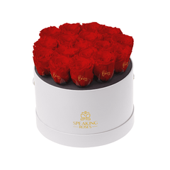 Magnaro Bloom – I Love you - 17 Personalized Roses - 100% Real (Preserved-Eternal)