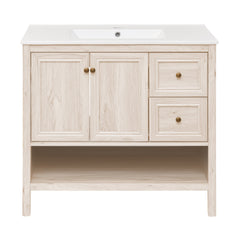 White Oak / White / 1-Hole