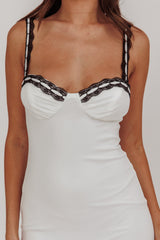 Girl Power Lace Strap Maxi Dress White