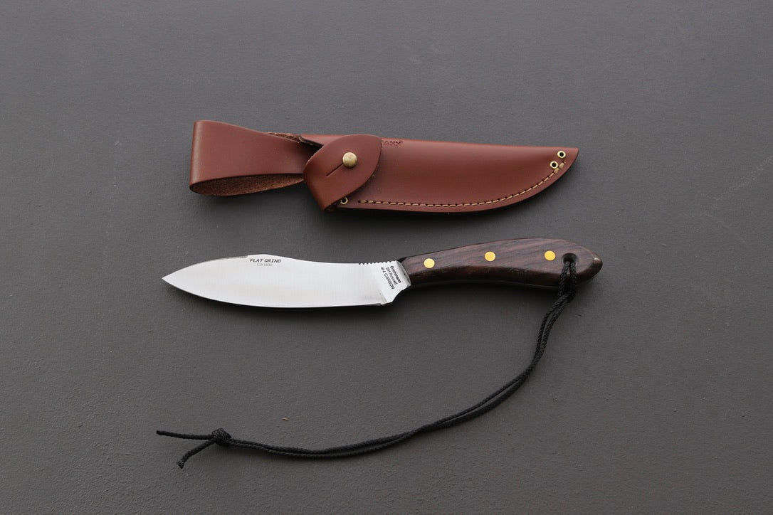 Grohmann #4 Survival Flat Grind W/Rosewood Handle - The Cook's Edge