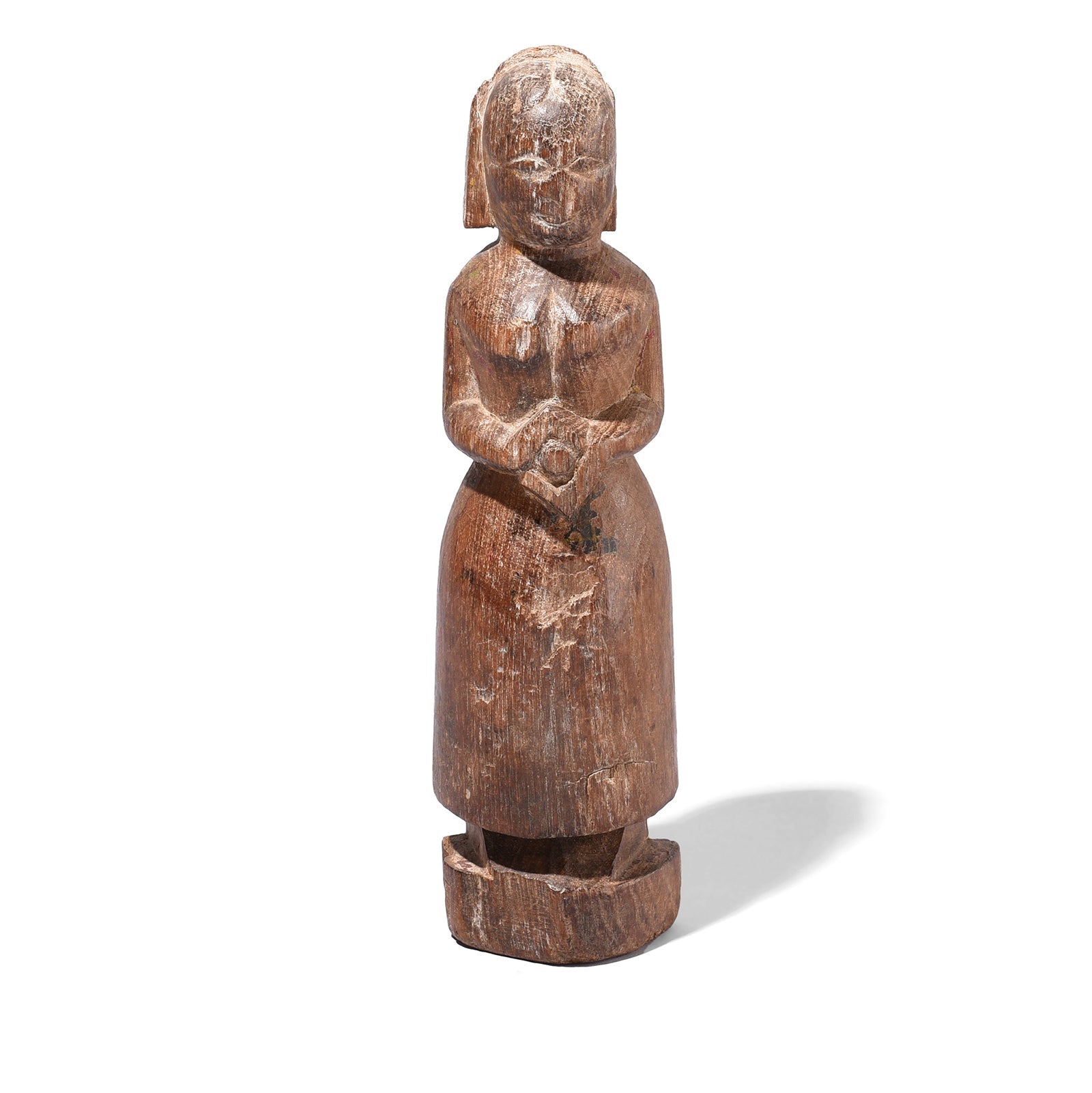Antique Carved Gangaur Figure From Banswara Tribal Region | Indigo Antiques