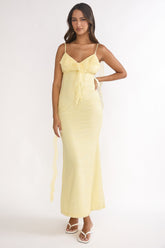 Sunspell Ruffle Trim Lace Maxi Dress Butter
