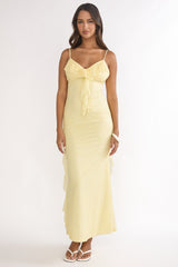 Sunspell Ruffle Trim Lace Maxi Dress Butter