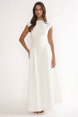 Lynnie Cap Sleeve Maxi Dress Cream
