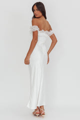 Summerfield Off-Shoulder Maxi Dress White
