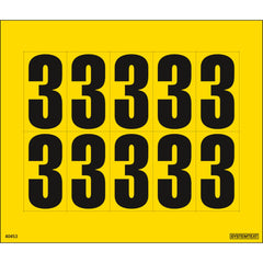 Dekal Systemtext Tallmerking nummer "3" 10 stk/ark