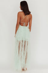 Auguste Cascading Frill Maxi Dress Mint
