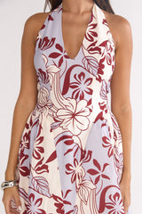 El Corazon Halterneck Mini Dress Blue