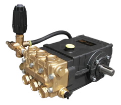 Pressure-Pro SLPTSS1511-402 3500 PSI 4.0 GPM (Solid Shaft) Triplex Pressure Washer Pump w/ Plumbing Kit (Belt Drive), Fully Plumbed General TSS1511