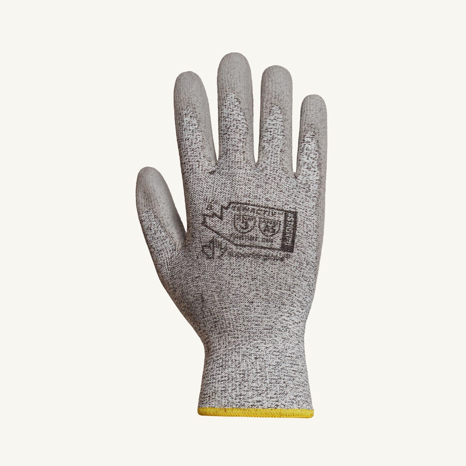 Superior Glove STAGXPU-12 Tenactiv Cx Gloves 13Ga Blended Hppe/Steel Polyurethane Palm Coated Ansi A5 Cut Superior