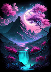 Cherry Blossom Japan Art Poster
