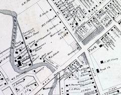 1867 Town Map of Westfield Chautauqua County New York