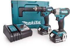 Makita DLX2221JX2 Accu Combiset 18V 3.0Ah Li-ion in Mbox