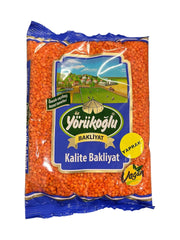 YORUKOGLU KIRMIZI MERCIMEK YAPRAK RØDE LINSER HALVE 18*800 G.