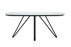 Eettafel TRESSIN Keramiek Wit look 180 cm