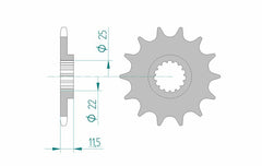 Afam Steel Standard Front Sprock 73303 - 520 73303-15
