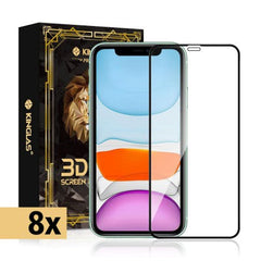 Kinglas 8 Packs Full Coverage Tempered Glass Screen Protector For iPhone 13 Pro Max / 14 Plus
