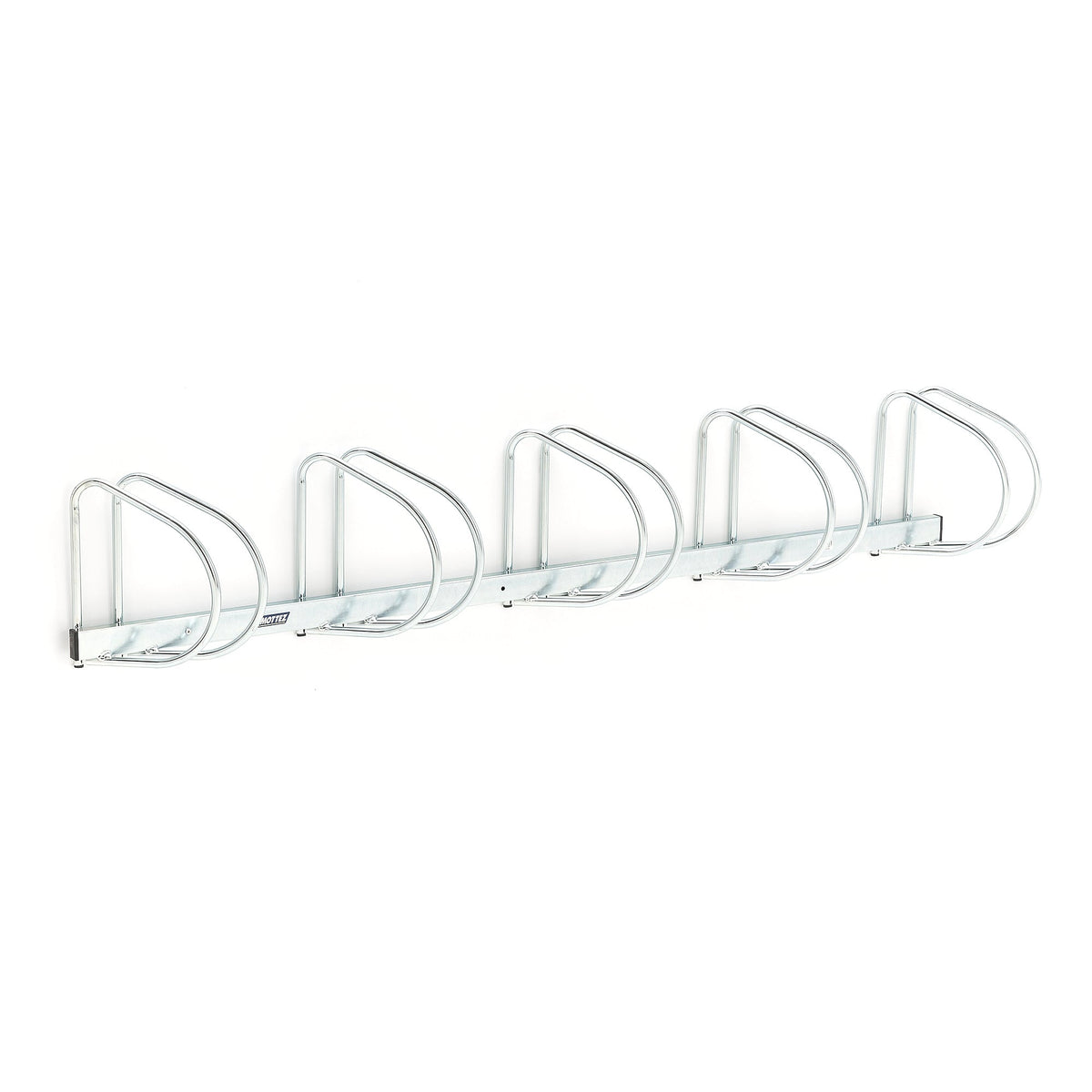 Sykkelstativ BERNARD, 5 plasser, 45° vinkel, B2000 D280 H320 mm