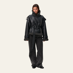 The Cortina Shearling Leather Aviator Jacket