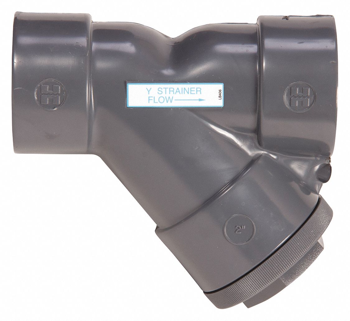 Hayward 1 1/4 in Y Strainer, Socket, 1/32 in Mesh, PVC - YS10125S