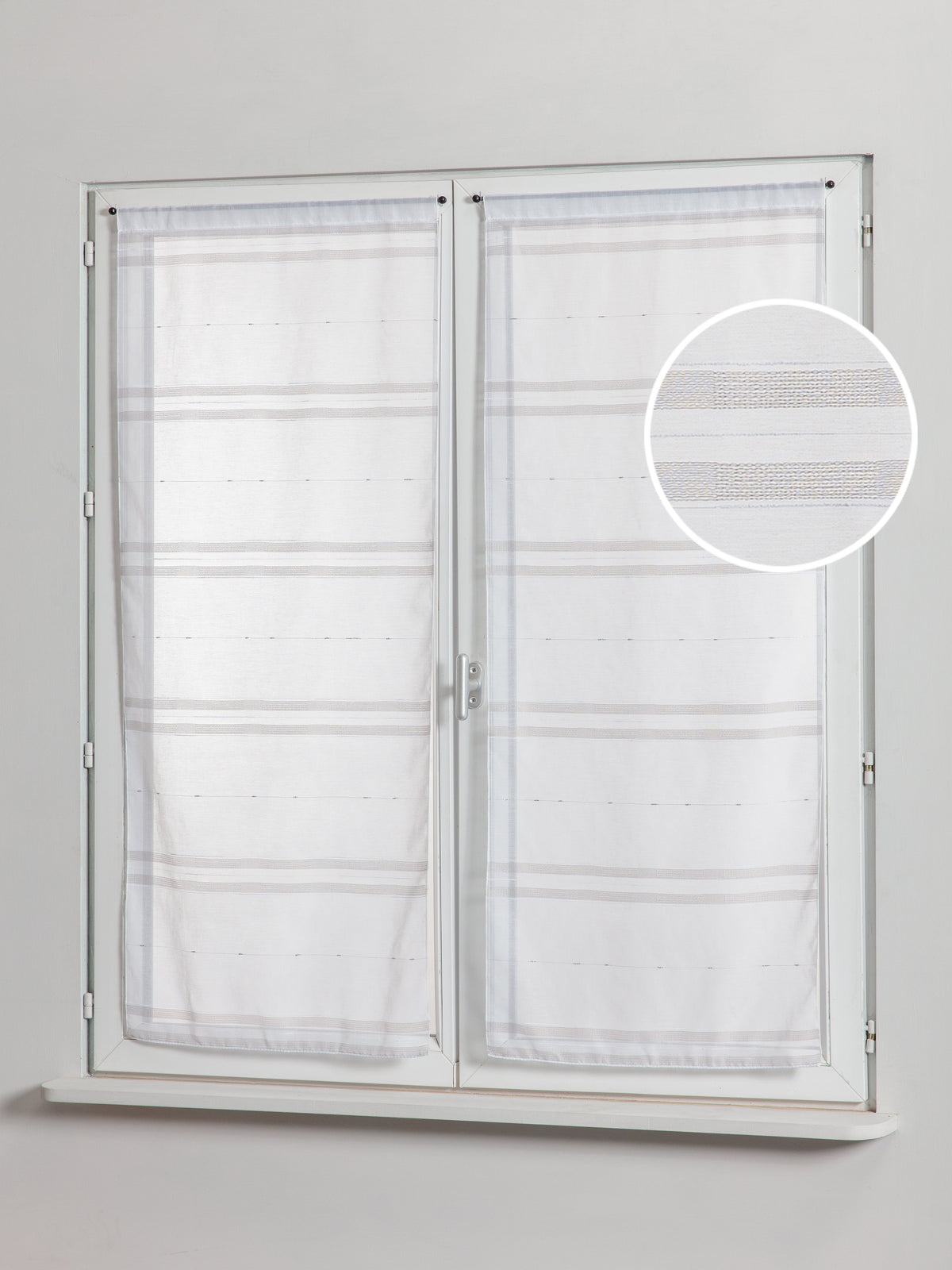 PAIRE DE VITRAGE DIANE 58 X 125 BEIGE