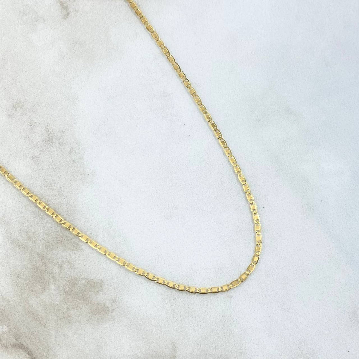 Cadena Plana 2.15gr / 50cm / +3 Oro 18K *