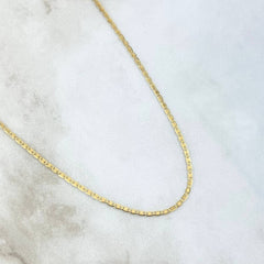 Cadena Plana 2.15gr / 50cm / +3 Oro 18K *