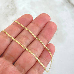 Cadena Plana 2.15gr / 50cm / +3 Oro 18K *