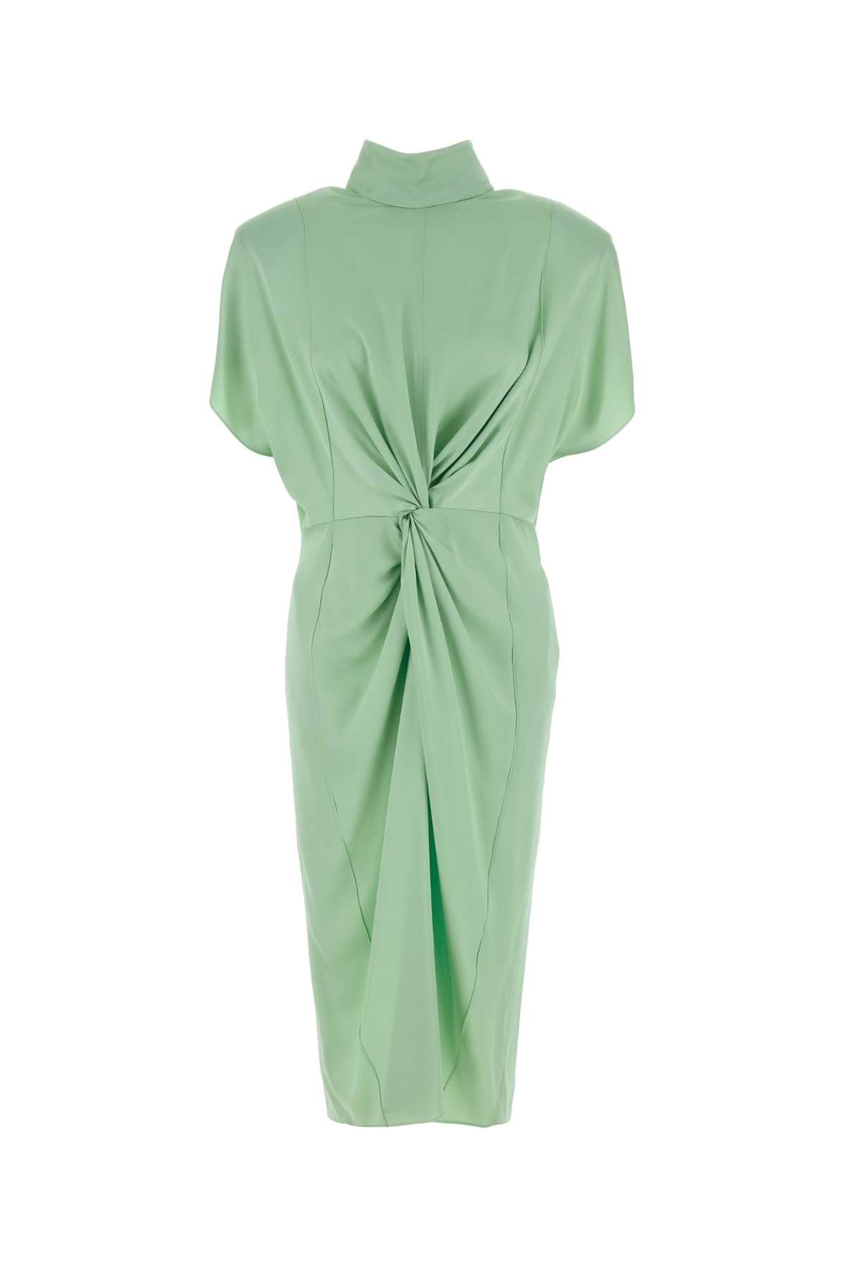 MINT GREEN SATIN DRESS