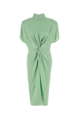 MINT GREEN SATIN DRESS