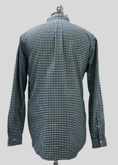 Camisa Polo Ralph Lauren 🏇🏼 de cuadros gingham negro y blanco Talla L Entalle Regular (ver descripción)