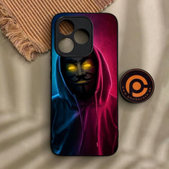 Honor 400 Lite - Anonymous 2.0 Design 2 - Premium Metal Printed Soft Bumper Shock Proof Case