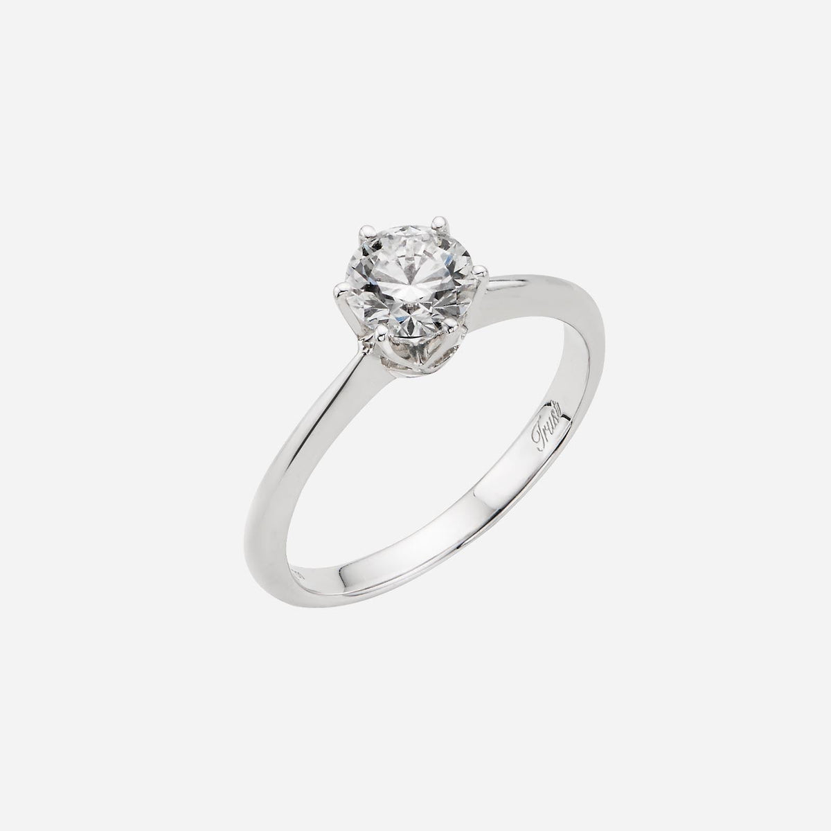 Trust Solitaire Diamond Ring in White Gold (ATRUST1000196A)