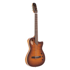 Angel Lopez SHERRY CE TB Hybrid Nylon Electric Semi-acoustic guitar, Tobacco sunburst