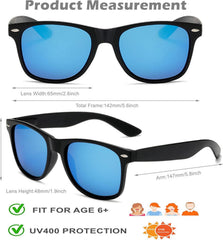 Bunte Sonnenbrille Neon Lustige Vintage Party Set 6