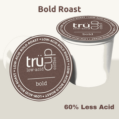 trücup Low-Acid Bold Roast Single-Serve K Cups - 48 Count