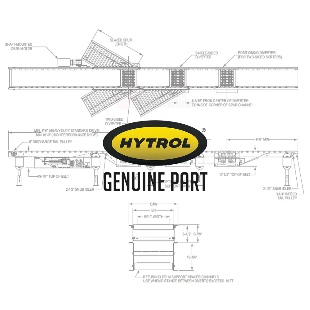 Hytrol 092.155 | U-JOINT - 1"B CLAMP YOKE KEYED BOTH ENDS