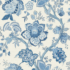 FC62602F jacobean floral fabric from the French Country collection by Seabrook Designs