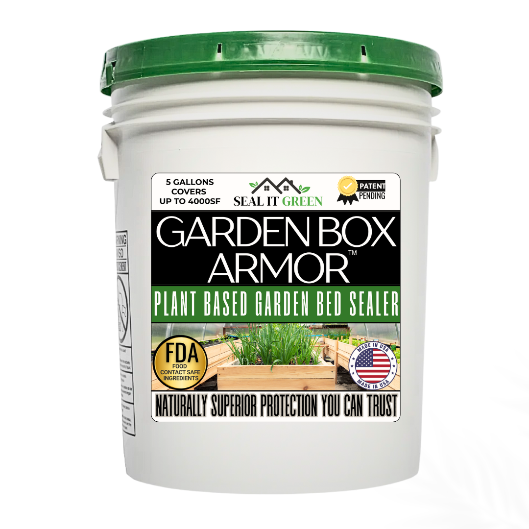 5 gallon pail for a seal for outdoor wood