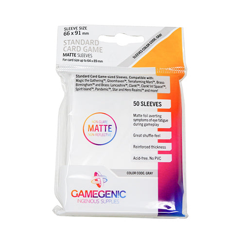 Gamegenic Matte Standard Card Game Sleeves 66 X 91 mm (50)