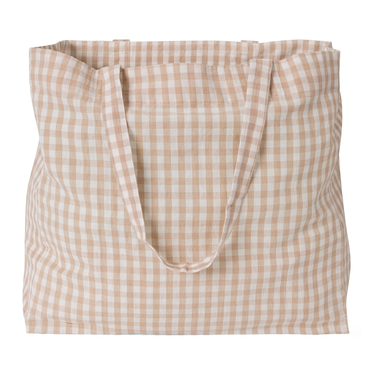 Hanna tote bag gingham blush