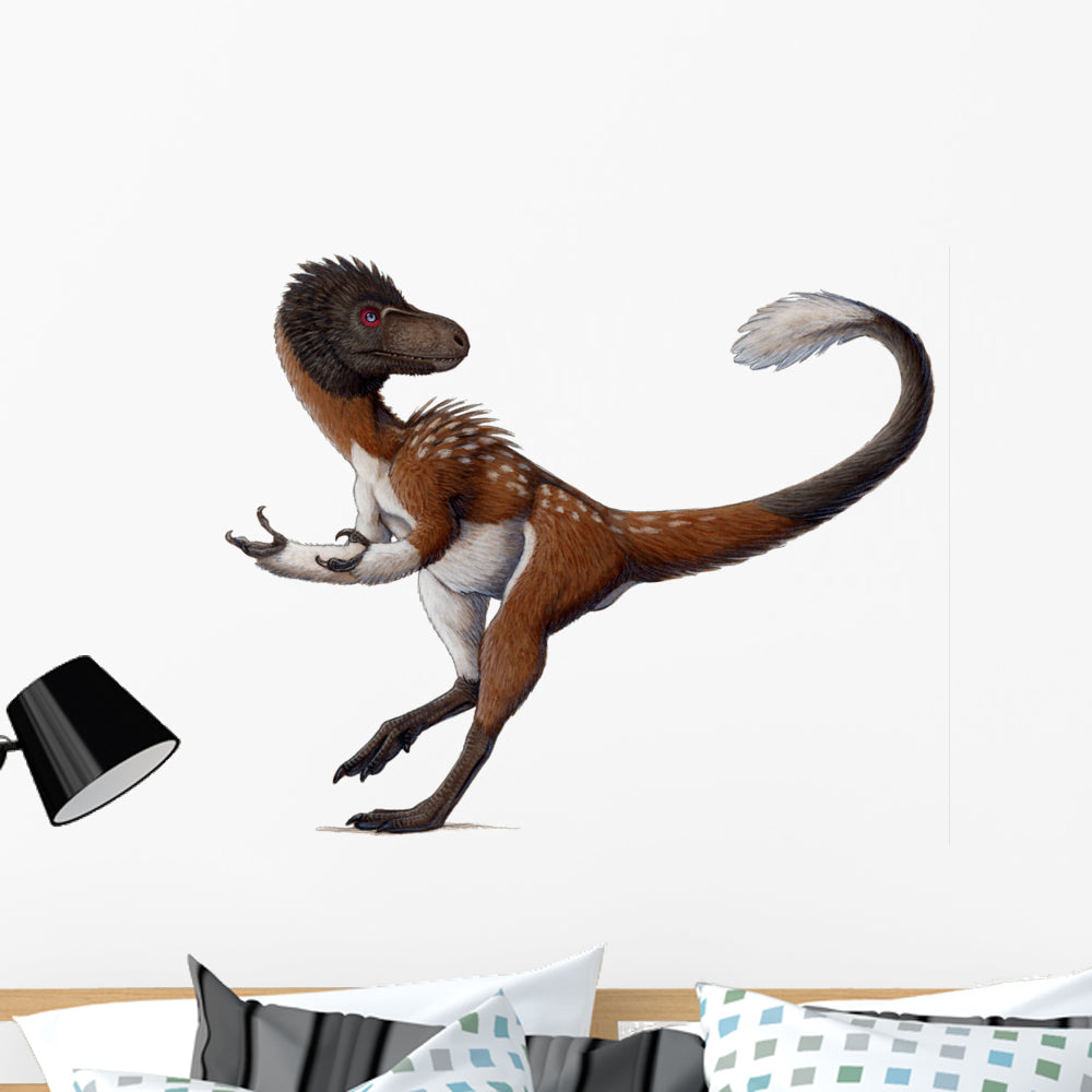 Dilong Paradoxus All Fluffed Wall Decal