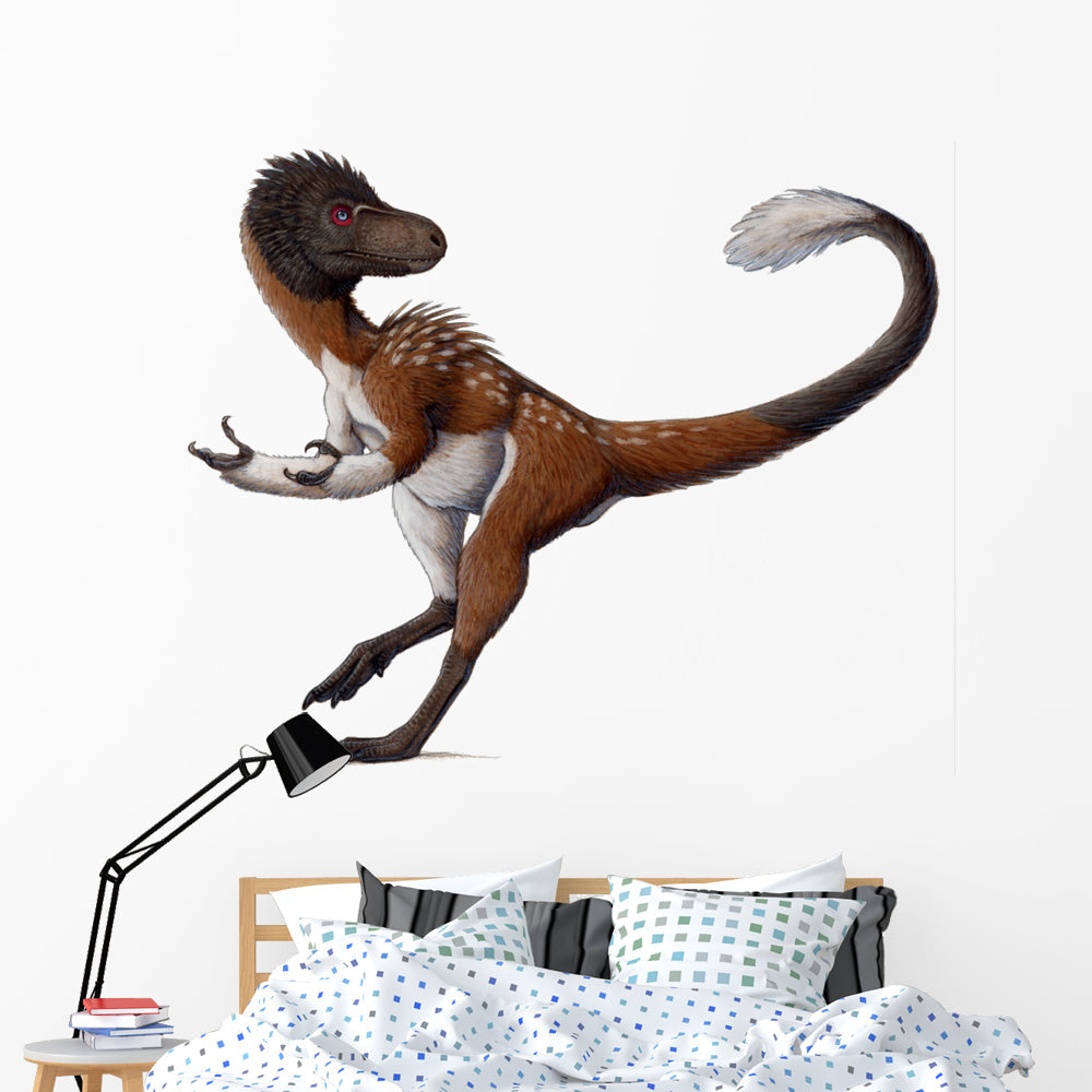 Dilong Paradoxus All Fluffed Wall Decal