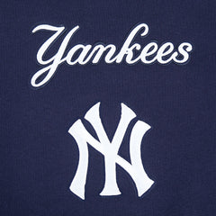 MLB NEW YORK YANKEES WINGSPAN MEN'S DROP SHOULDER FLC CREWNECK (MIDNIGHT NAVY)