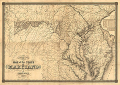 Map of the State of Maryland, 1841