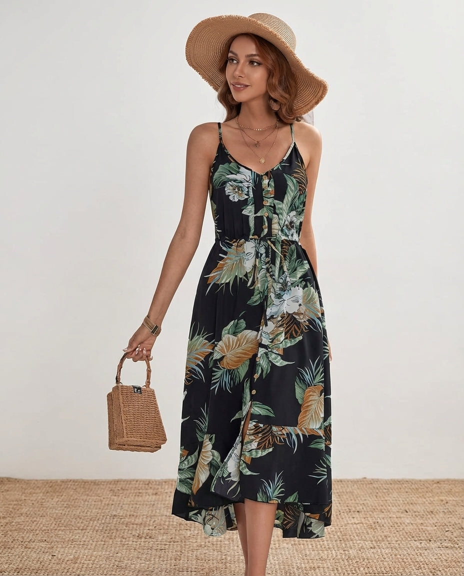 Frida - Celeste Floral Dress