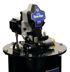 Graco Compact Dyna-Star® 24 VDC Vent-Valve Grease Pump and 60 lb Reservoir, Follower Plate, Pressure and Low-Level Switch, Auto-Fill Shut Off