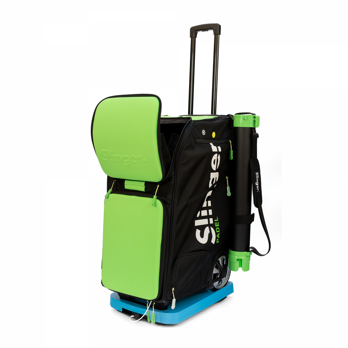 Maquina Lanza Pelotas SLINGER Padel Verde-Negro